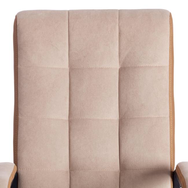 Кресло Тренди/Trendy (22) флок/ткань, бежевый/бронза, 7/TW-21 бежевый/бронза флок/ткань
