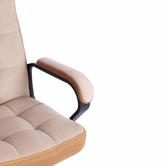 Кресло Тренди/Trendy (22) флок/ткань, бежевый/бронза, 7/TW-21 бежевый/бронза флок/ткань