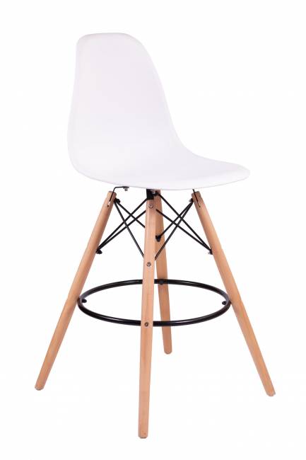 Дизайнерский стул Сильва бежевый, основание черный металл