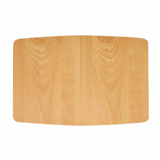 Стол обеденный раскладной Павильон/Pavillion МДФ/бук, 80х120+40х75см, натуральный Натуральный основание бук, столешница мдф