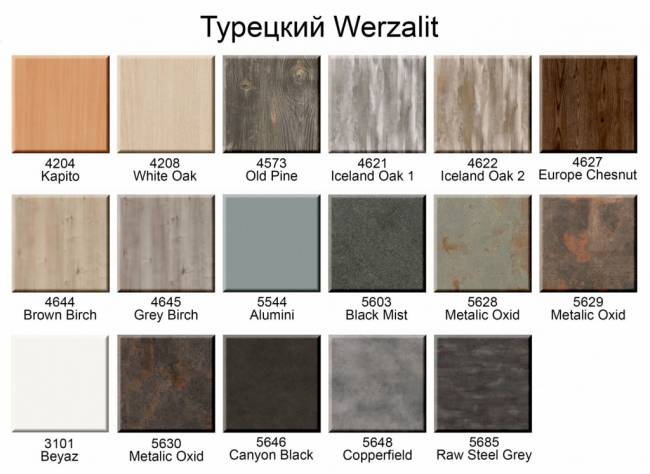 Столешница квадратная Werzalit Fantasy палаццо 800х800х20.5 мм