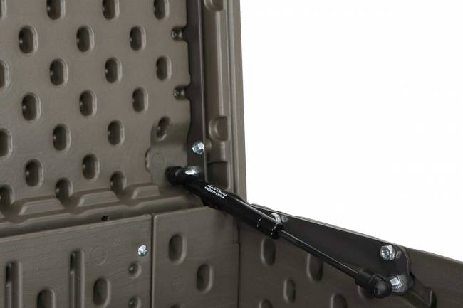 Сундук пластиковый WoodLook, 570 л, серый