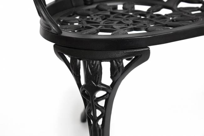 Скамья Secret de Maison Штраус/Strauss алюминиевый сплав, 99хх56х76см, черный черный алюминиевый сплав