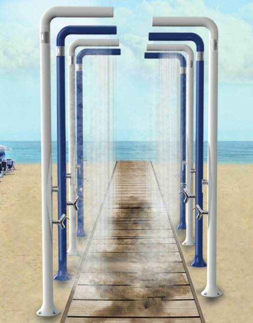 Душ уличный Funny Yang T 225 белый 170х170х2100 мм