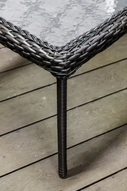 Столик журнальный GIZA (Гиза) 100х71 коричневый из искусственного ротанга