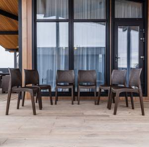 6 стульв JULY коричневые 6 стульв JULY коричневые