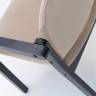 Стул-кресло Джуно 2.0 чёрный/бежевый