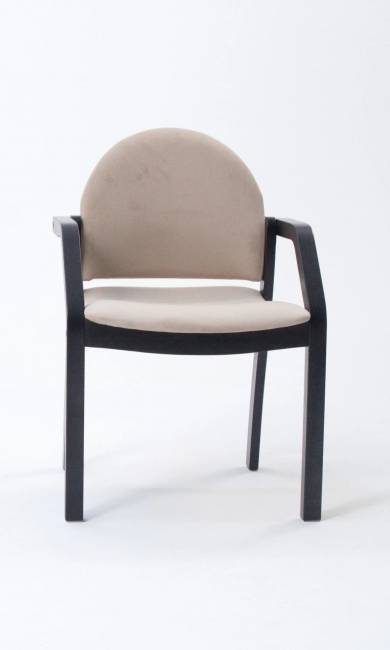 Стул-кресло Джуно 2.0 чёрный/бежевый