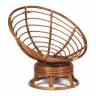 Кресло-качалка Папасан/Papasan (W 23/01 B) /с подушкой/ 115х78х104см, пекан орех, ткань коричневый, 3м7-147 Pecan (орех)