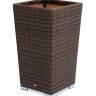 "Капучино" кашпо для цветов плетеное из искусственного ротанга, цвет коричневый