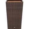 "Капучино" кашпо для цветов плетеное из искусственного ротанга, цвет коричневый