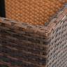 "Капучино" кашпо для цветов плетеное из искусственного ротанга, цвет коричневый