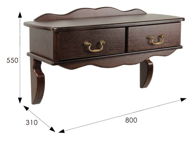 Консоль Берже 20 темно-коричневый