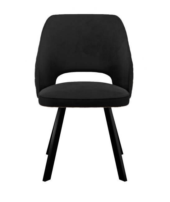 Стул DikLine 274 поворотный К21 черный, ножки черные