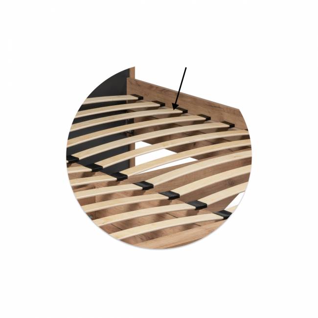 Кровать Тхан 180х200 дуб крафт золотой / антрацит