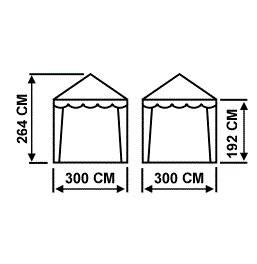 Шатер Митек 3х3 м без стенок (2 места) Шатер Митек 3х3 м без стенок (2 места)