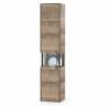 Шкаф-пенал с витриной Трувор 13.205 цвет дуб гранж песочный/интра