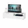 Тумба под ТВ Ларго 1,4 цвет белый/белый глянец
