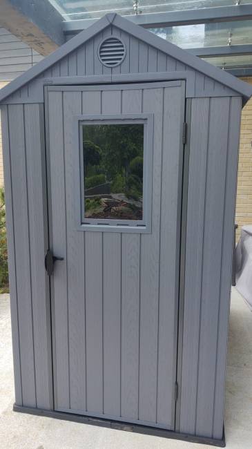 Сарай "Дарвин 4х6" (размеры 118 х 184 см), серый Сарай "Дарвин 4х6" (размеры 118 х 184 см), серый