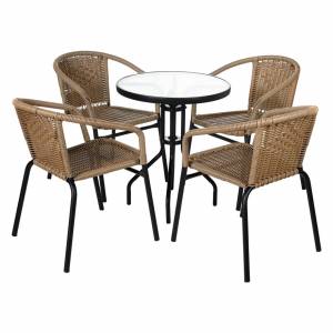 Комплект для отдыха "Terazza" Light Brown 4+1 Комплект для отдыха "Terazza" Light Brown 4+1