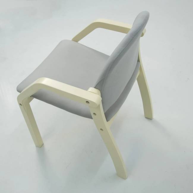 Стул-кресло Джуно 2.0 слоновая кость/серый