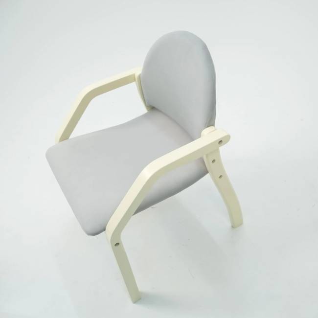 Стул-кресло Джуно 2.0 слоновая кость/серый