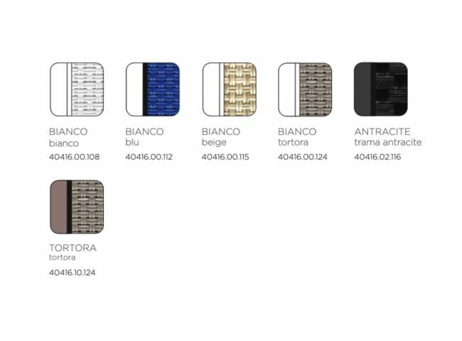 Шезлонг-лежак пластиковый Alfa белый, тортора 1700-1945х710х850 мм