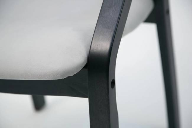 Стул-кресло Джуно 2.0 чёрное дерево/серый