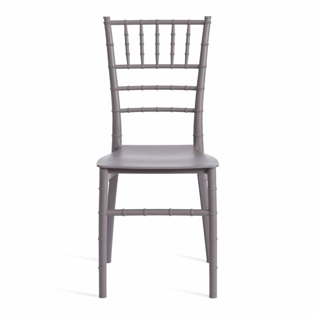Стул Чавари/Chavari (мод.101) пластик, 40х49х88см, серый 09 (Комплект из 2 шт.) серый пластик