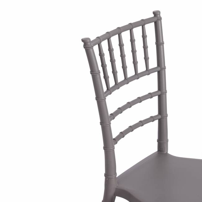 Стул Чавари/Chavari (мод.101) пластик, 40х49х88см, серый 09 (Комплект из 2 шт.) серый пластик