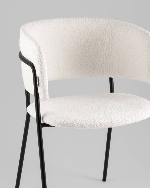 Кресло Нэлли New, букле белый