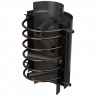 Теплообменник водный для дымохода, со змеевиком