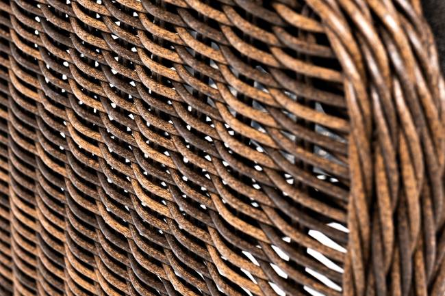 "Толедо" пуф плетеный, цвет коричневый