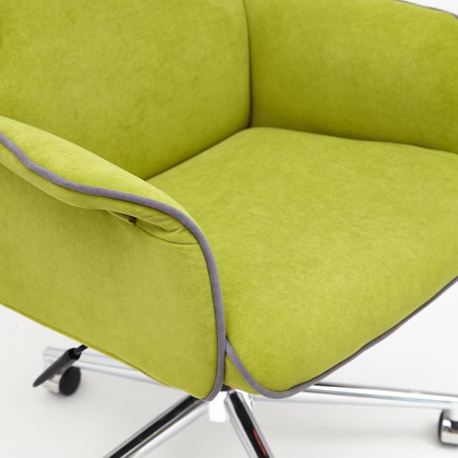 Кресло Шарм/Charm флок , олива, 23 зеленый флок