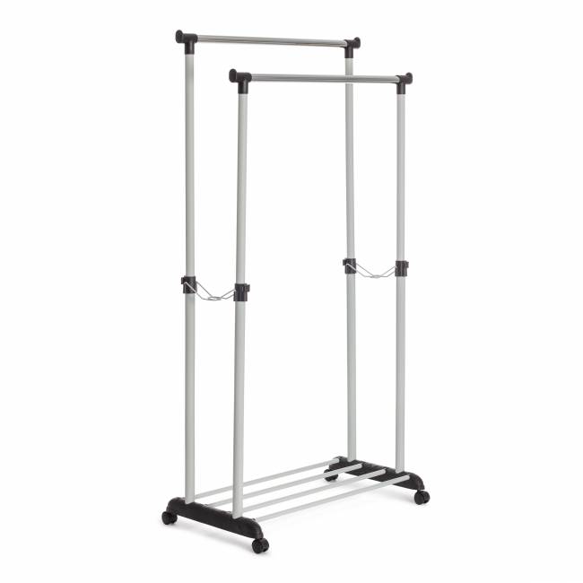 Вешалка Джет/Jet металл, пластик, 86х44х166см, черный/светло-серый/хром черный/светло-серый/хром металл, пластик