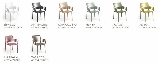 Кресло пластиковое Doga капучино 600х565х835 мм