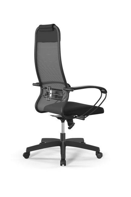 Кресло Sit 10 B1-111K - X2+UMF(X1) /Ub00/Wh00/K1bL(M09.B02.G15.W01), тем.серый-черный