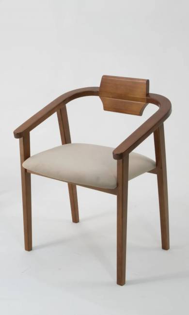 Стул-кресло Челси ПМ орех бежевый