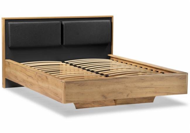 Кровать Клауд 160х200 парящая дуб крафт золотой / антрацит