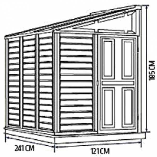 Пластиковый сарай SideMade