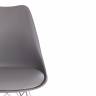 Стул Тулип Айрон Чаир/Tulip Iron Chair (мод.EC-123) металл/пластик, 54,5х48х83,5см, серый (Комплект из 4 шт.) серый металл/пластик