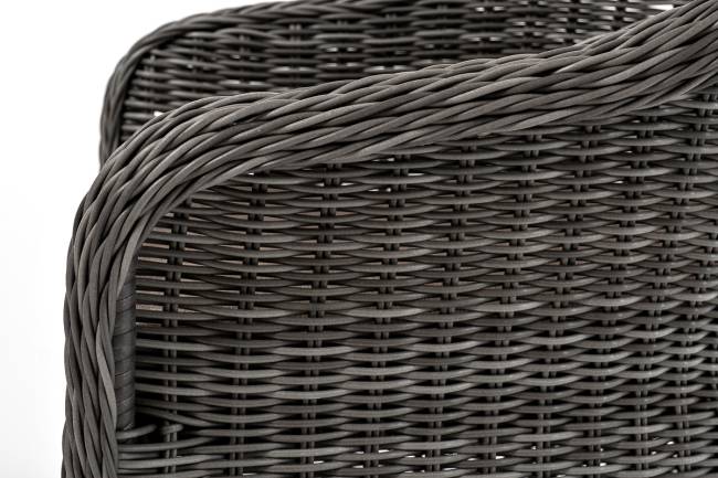 "Эспрессо - 80 R" обеденная группа плетеная, цвет графит