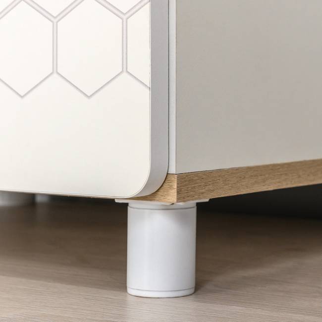 Мебель для детской комнаты с кроватями для двоих детей Эйп цвет белый/дуб белый