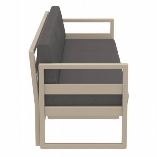 Комплект пластиковой мебели Mykonos XL бежевый, темно-серый