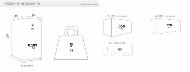 Табурет прозрачный барный Fox 75 янтарный 360х360х750 мм