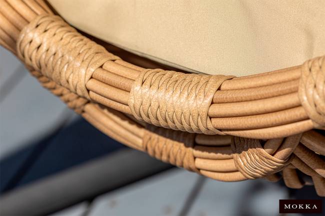 MOKKA МАЙОРКА / MAJORCA подвесное кресло, цвет соломенный