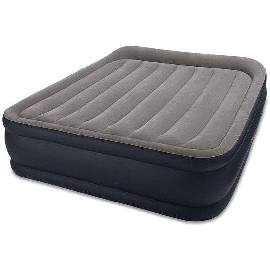Кровать-матрас "QUEEN DELUXE PILLOW REST RAISED AIRBED WITH FIBER-TECH BIP", эл/н220V,203х152х42