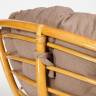 Кресло-качалка Папасан/Papasan (W 23/01 B) /с подушкой/ 115х78х104см, медовый, экошерсть коричневый, 1811-5 Honey (мед)
