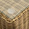 "Боно" лаунж-зона из искусственного ротанга, цвет соломенный