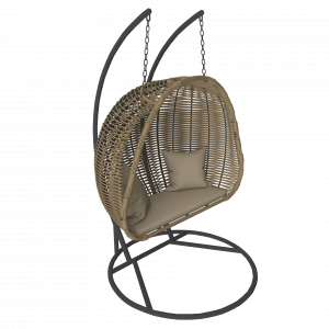 MOKKA МАЙОРКА / MAJORCA подвесное кресло двухместное, цвет соломенный